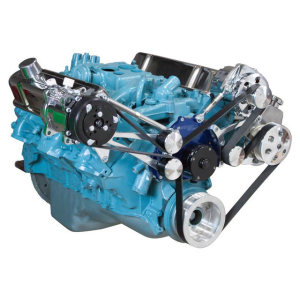 CVF Racing - CVF Pontiac 350-400, 428 & 455 V8 Serpentine Conversion System with Power Steering, AC & Alternator Brackets For Electric Water Pump - Polished - Image 3