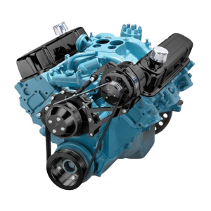CVF Pontiac 350-400, 428 & 455 V8 Serpentine Conversion System with Alternator Bracket For High Flow Water Pump - Black
