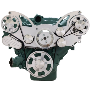 CVF Racing - CVF Buick Big Block 455 Serpentine System with Alternator For High Flow Water Pump - Polished (All Inclusive) - Image 2