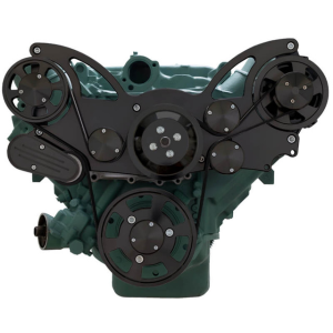 CVF Racing - CVF Buick Big Block 455 Serpentine System with Alternator For High Flow Water Pump - Black (All Inclusive) - Image 2