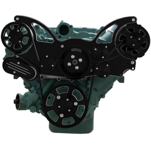 CVF Racing - CVF Buick Big Block 455 Serpentine System with Alternator For High Flow Water Pump - Black Diamond (All Inclusive) - Image 2