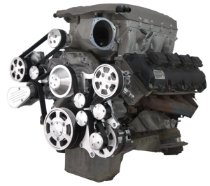 CVF Wraptor Gen III Hemi Engine Whipple 3.0L Serpentine Bracket System with AC, Power Steering and Alternator - Polished (All Inclusive)