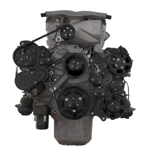 CVF Racing - CVF Wraptor Gen III Hemi Engine Whipple 3.0L Serpentine Bracket System with AC, Power Steering and Alternator - Black (All Inclusive) - Image 2