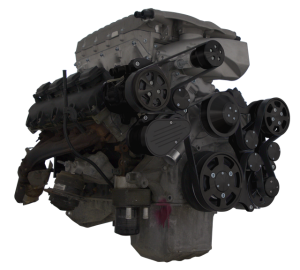 CVF Racing - CVF Wraptor Gen III Hemi Engine Whipple 3.0L Serpentine Bracket System with AC, Power Steering and Alternator - Black (All Inclusive) - Image 3