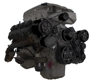CVF Racing - CVF Wraptor Gen III Hemi Engine Whipple 3.0L Serpentine Bracket System with AC, Power Steering and Alternator - Black Diamond (All Inclusive) - Image 3