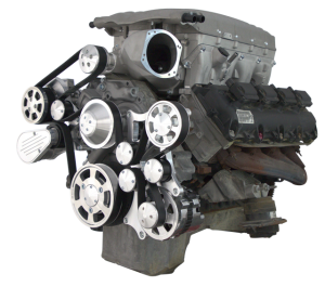CVF Racing - CVF Wraptor Gen III Hemi Engine Whipple 3.0L Serpentine Bracket System with AC, and Alternator - Polished (All Inclusive) - Image 1