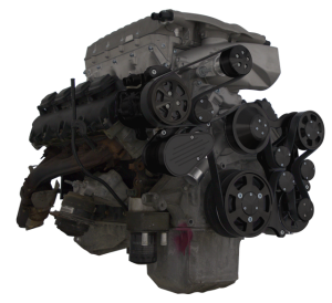 CVF Racing - CVF Wraptor Gen III Hemi Engine Whipple 3.0L Serpentine Bracket System with AC, and Alternator - Black (All Inclusive) - Image 2