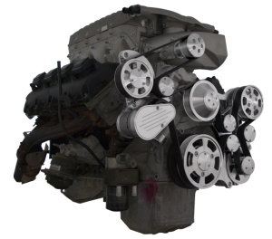 CVF Racing - CVF Wraptor Gen III Hemi Engine Whipple 3.0L Serpentine Bracket System with Power Steering , and Alternator - Polished (All Inclusive) - Image 3