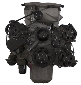 CVF Racing - CVF Wraptor Gen III Hemi Engine Whipple 3.0L Serpentine Bracket System with Power Steering , and Alternator - Black (All Inclusive) - Image 2