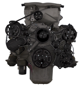 CVF Racing - CVF Wraptor Gen III Hemi Engine Whipple 3.0L Serpentine Bracket System with Power Steering , and Alternator - Black Diamond (All Inclusive) - Image 2