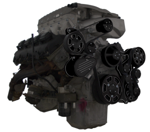 CVF Racing - CVF Wraptor Gen III Hemi Engine Whipple 3.0L Serpentine Bracket System with Power Steering , and Alternator - Black Diamond (All Inclusive) - Image 3