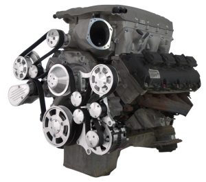 CVF Wraptor Gen III Hemi Engine Whipple 3.0L Serpentine Bracket System with Alternator - Polished (All Inclusive)