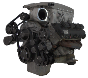 CVF Racing - CVF Wraptor Gen III Hemi Engine Whipple 3.0L Serpentine Bracket System with Alternator - Black (All Inclusive) - Image 1