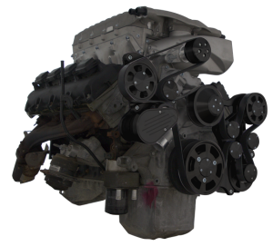 CVF Racing - CVF Wraptor Gen III Hemi Engine Whipple 3.0L Serpentine Bracket System with Alternator - Black (All Inclusive) - Image 3