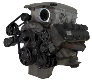 CVF Wraptor Gen III Hemi Engine Whipple 3.0L Serpentine Bracket System with Alternator - Black Diamond (All Inclusive)