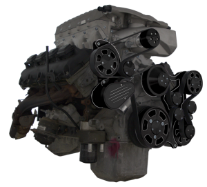 CVF Racing - CVF Wraptor Gen III Hemi Engine Whipple 3.0L Serpentine Bracket System with Alternator - Black Diamond (All Inclusive) - Image 3