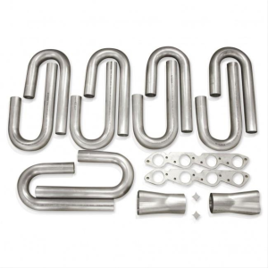 Trick Flow Header Builder Kit Stainless Steel Long Tube Headers 2" x 3 1/2" W/ BBC Flanges For Standard Exhaust Ports