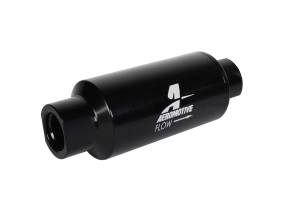 Aeromotive - Aeromotive Filter In-Line 10-Micron Microglass Element ORB-10 Port Bright-Dip Black 2" OD - Image 2