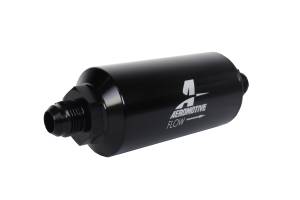 Aeromotive - Aeromotive Filter In-Line 10-m Microglass Element AN-08 Male Bright-Dip Black 2" OD - Image 2