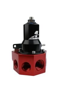 Aeromotive - Aeromotive Extreme Flow EFI Regulator For Belt/Hex Driven Fuel Pumps - Black Anodized W/ Red Base - Image 3