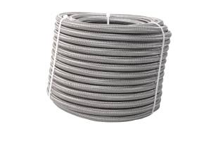 Aeromotive Hose Fuel PTFE Stainless Steel Braided AN-08 x 4' - 15304