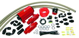 Aeromotive A1000 Carbureted Fuel System Complete (includes 11101 pump 13204 reg. (2) filters hose fittings wiring kit) - 17242