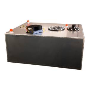 Aeromotive - Aeromotive Brushless 90° A1000 20-Gal Stealth Fuel Cell with True Variable Speed Controller Baffled to control slosh and includes ORB-10 outlet AN-08 return and AN-08 - Rollover protected vent - 19313 - Image 1