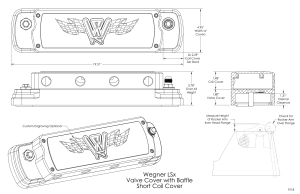 Wegner Automotive - Wegner LS Billet Aluminum Compact Valve Covers W/ Coil Cover - Black - Image 2