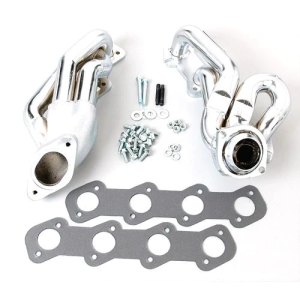 BBK Performance - Ford Mustang GT 1996-2004 4.6L V8 BBK Performance Polished Silver Ceramic Shorty Headers 1-5/8" - Image 2