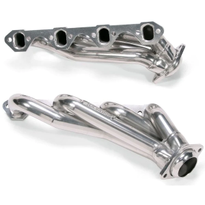 BBK Performance - Ford Mustang GT 1986-1993 5.0L V8 BBK Performance Polished Silver Ceramic Shorty Headers 1-5/8" - Image 2