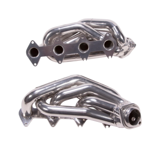 BBK Performance - Ford Mustang GT 2005-2010 V8 BBK Performance Polished Silver Ceramic Shorty Headers 1-5/8" - Image 2