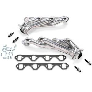 Ford Mustang 1979-1993 351W Swap BBK Performance Polished Silver Ceramic Shorty Headers 1-5/8"