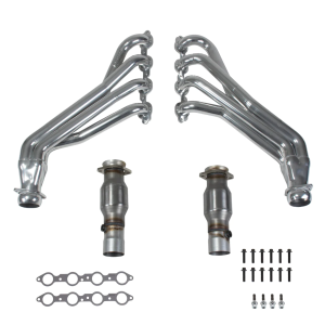 Chevy Camaro LT1 6.2L 2016-2023 BBK Performance Polished Silver Ceramic Long Tube Headers W/ High Flow Catted Mid-Pipe 2-3/4"