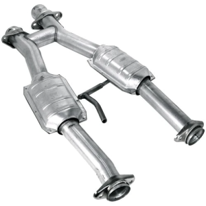 BBK Performance - Ford Mustang 1979-1993 5.0L High Flow Catted H-Pipe 2-1/2" - For Manual Transmission - Image 2