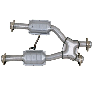 BBK Performance - Ford Mustang 1979-1993 5.0L High Flow Catted X-Pipe 2-1/2" - Image 2