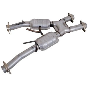 BBK Performance - Ford Mustang 5.0L 1979-1993 High Flow Catted X-Pipe 2-1/2" - For Automatic Transmission - Image 1
