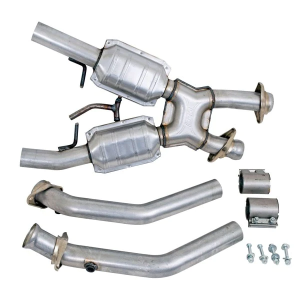 BBK Performance - Ford Mustang 2.3L Ecoboost 2015-2023 High Flow Catted Downpipes 3" - Image 2