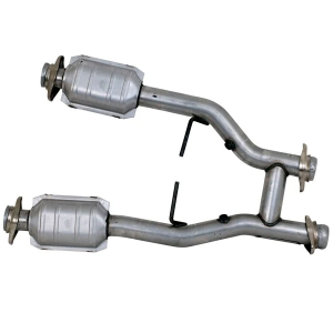 BBK Performance - Ford Mustang 4.6L 1996-2004 High Flow Catted H-Pipe 2-1/2" - Image 2