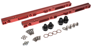 FAST LSXR Billet Fuel Rail Kit For LS2 - Anodized Red