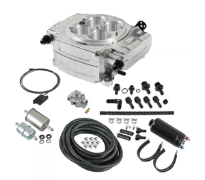 Holley Sniper 2 EFI 4BBL Throttle Body Fuel Injection Kit W/ Bluetooth Module & Master Fuel System - Polished
