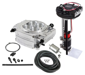 Holley Sniper 2 EFI 4BBL Throttle Body Fuel Injection Kit W/ Bluetooth Module & Universal Drop-In Module - Polished