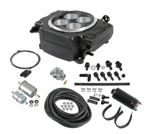 Holley Sniper 2 EFI 4BBL Throttle Body Fuel Injection Kit W/ Bluetooth Module & Master Fuel System - Black