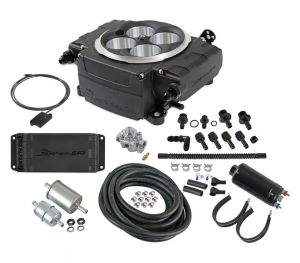 Holley Sniper 2 EFI 4BBL Throttle Body Fuel Injection Kit W/ Bluetooth Module, PDM & Master Fuel System - Black