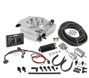 Holley Sniper 2 EFI 4BBL Throttle Body Fuel Injection Kit W/ 5" Handheld & Master Fueling System - Polished