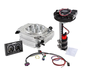 Holley Sniper 2 EFI 4BBL Throttle Body Fuel Injection Kit W/ 5" Handheld & Universal Drop-In Module - Polished