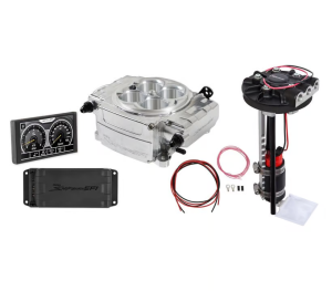 Holley Sniper 2 EFI 4BBL Throttle Body Fuel Injection Kit W/ 5" Handheld, PDM & Universal Returnless Drop-In Module - Polished