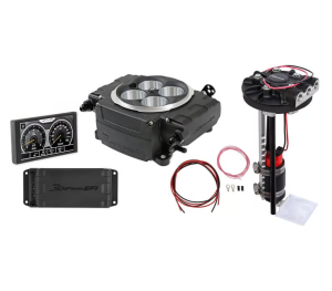 Holley Sniper 2 EFI 4BBL Throttle Body Fuel Injection Kit W/ 5" Handheld, PDM & Universal Returnless Drop-In Module - Black
