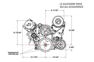 ATI/Procharger - ProCharger Chevy LS Serpentine Front End Accessory Drive Kit With ProCharger Mounting Bracket - Image 14