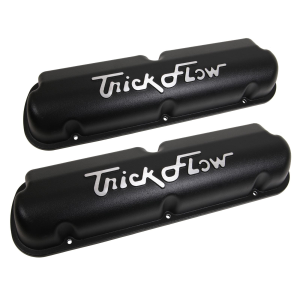 Trick Flow Ford Mustang 302 / 351W Cast Aluminum Stock Height Valve Covers - Black