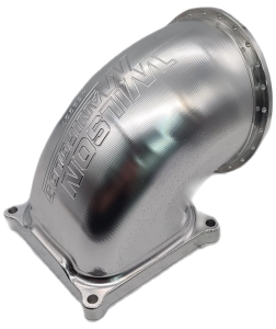 Wilson Manifold - Wilson Manifolds 123MM 4500 Billet Elbow V-Band - Silver Machined Finish - Image 2